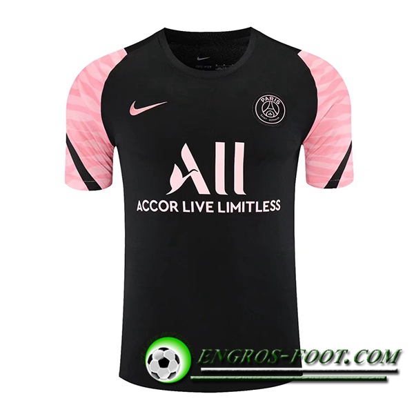 Training T-Shirts Jordan PSG Noir/Rose 2021/2022