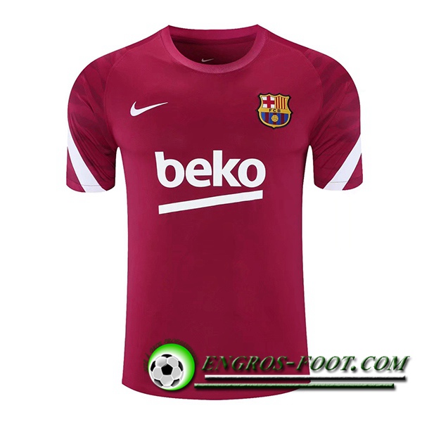 Training T-Shirts FC Barcelone Rouge/Blanc 2021/2022