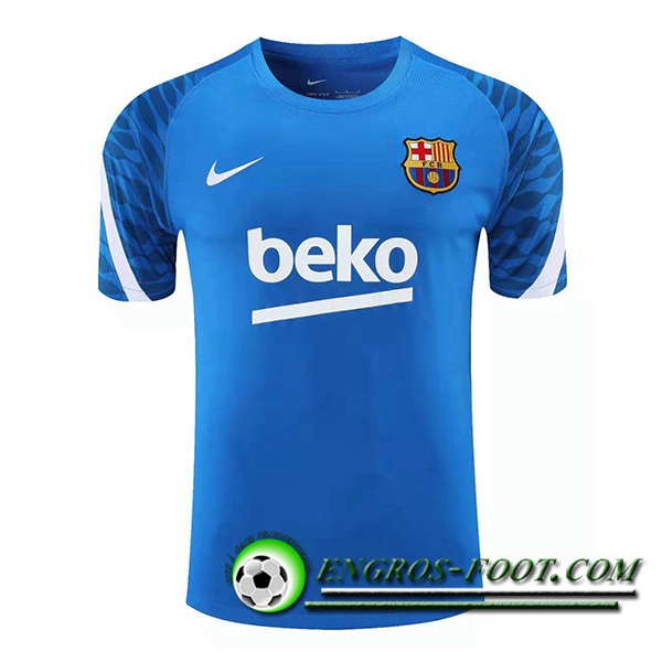 Training T-Shirts FC Barcelone Bleu/Blanc 2021/2022