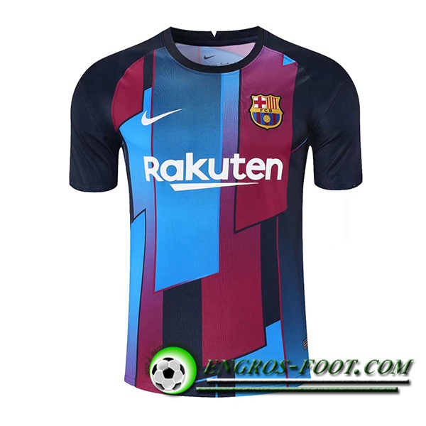 Training T-Shirts FC Barcelone Rouge/Bleu/Noir 2021/2022