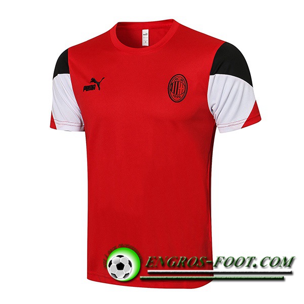 Training T-Shirts Milan AC Rouge/Blanc 2021/2022