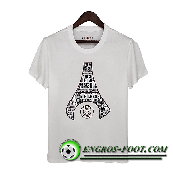 Training T-Shirts Jordan PSG Blanc/Noir 2021/2022