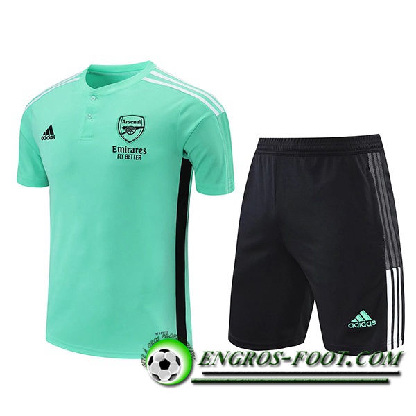 Ensemble Training T-Shirts FC Arsenal + Short Vert 2021/2022