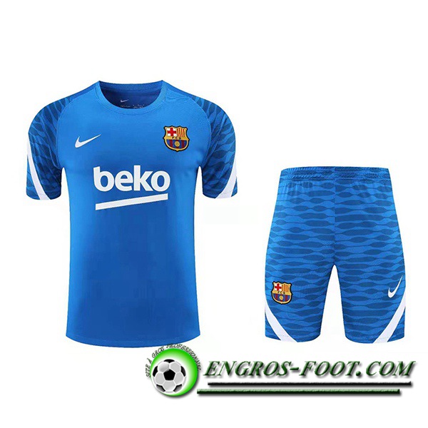 Ensemble Training T-Shirts FC Barcelone + Short Bleu 2021/2022