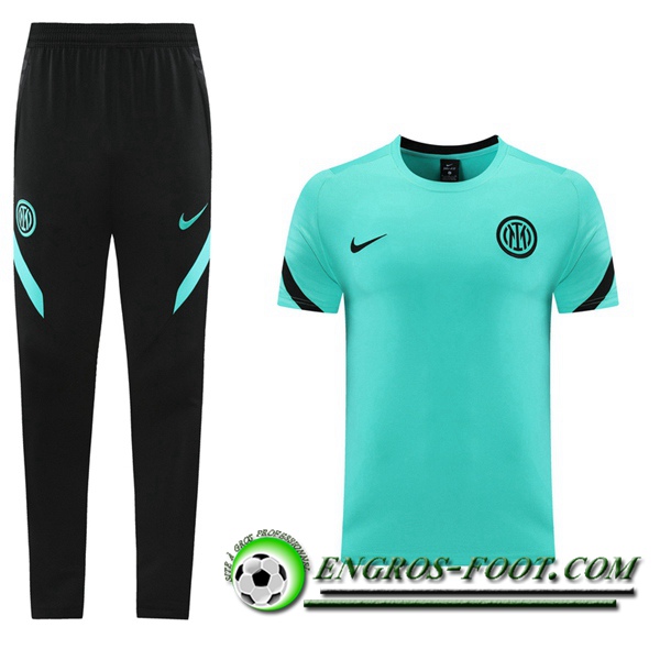 Ensemble Training T-Shirts Inter Milan + Pantalon Vert 2021/2022