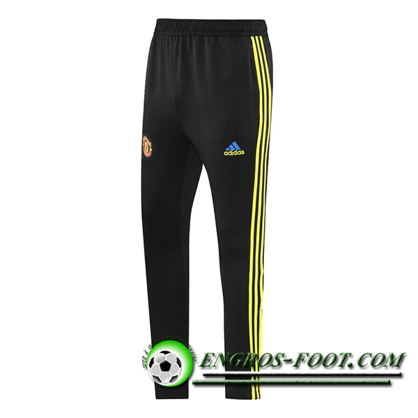 Training Pantalon Foot Manchester United Noir/Jaune 2021/2022