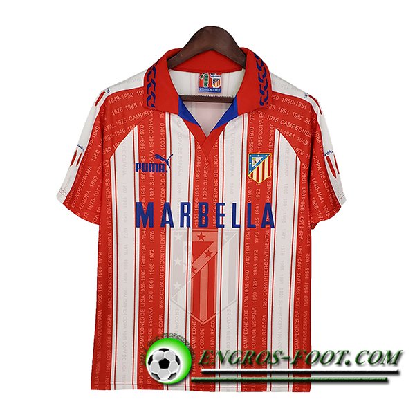 Maillot de Foot Atletico Madrid Retro Domicile 1995/1996