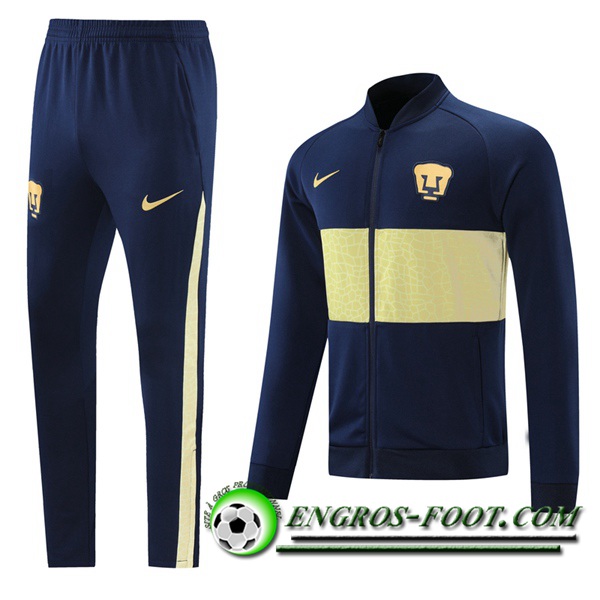 Ensemble Survetement de Foot - Veste Pumas UNAM Bleu Marin 2021/2022