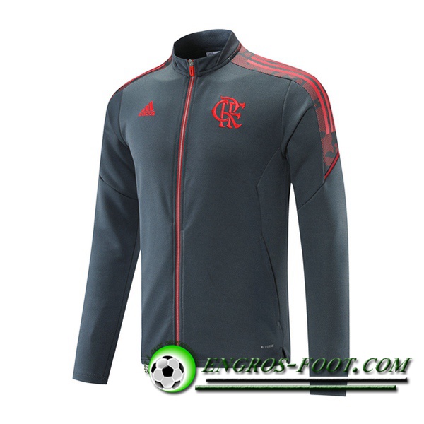 Nouveaux Veste Foot Flamengo Gris 2021/2022