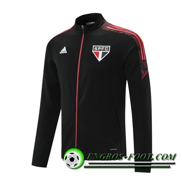 Nouveaux Veste Foot Sao Paulo FC Rouge/Noir 2021/2022