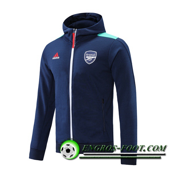 Nouveaux Veste A Capuche FC Arsenal Bleu Marin 2021/2022