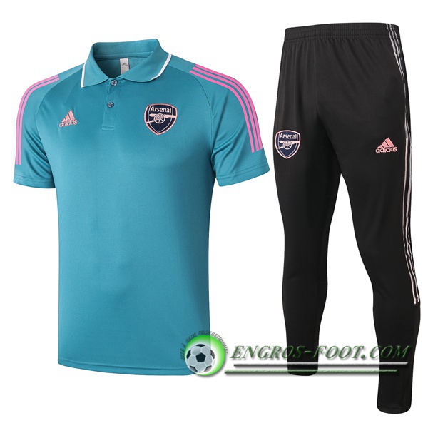 Ensemble Polo Arsenal + Pantalon Verde 2020/2021