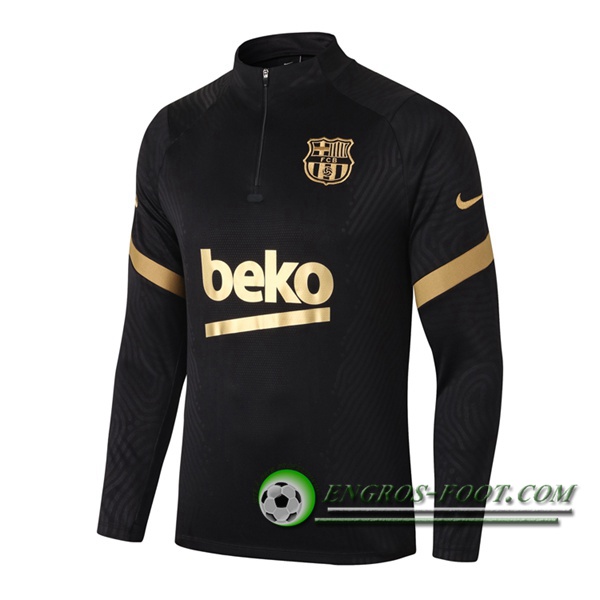 Sweatshirt Training FC Barcelone Noir/Jaune 2020/2021