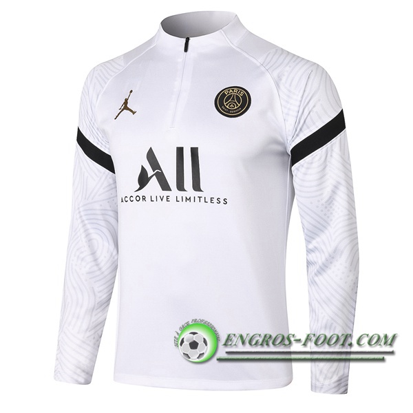 Sweatshirt Training Jordan PSG Blanc 2020/2021