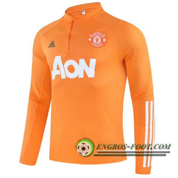 Sweatshirt Training Manchester United Orange 2020/2021