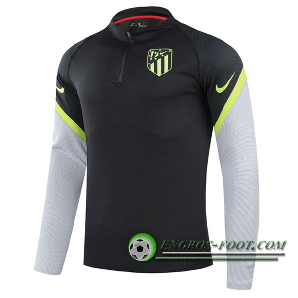 Sweatshirt Training Atletico Madrid Noir/Gris 2020/2021