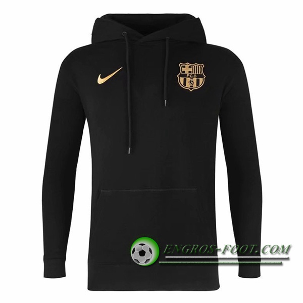 Sweatshirt Training Capuche FC Barcelone Noir 2020/2021