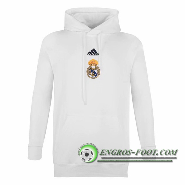 Sweatshirt Training Capuche Real Madrid Blanc 2020/2021