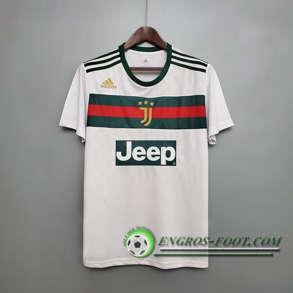 Training T-Shirts Juventus Blanc/Vert 2020/2021