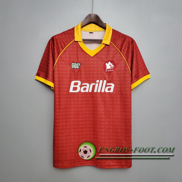 Maillot de Foot AS Roma Retro Domicile 1990/1991