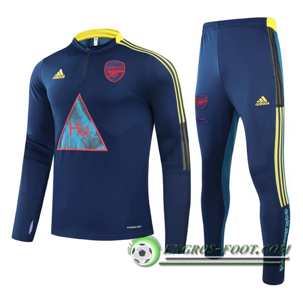 Ensemble Survetement de Foot Arsenal Enfant Bleu Marin Joint Edition 2020/2021