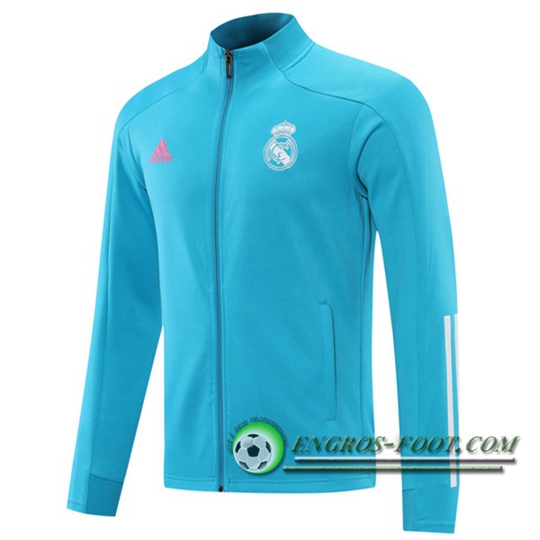 Nouveaux Veste Foot Real Madrid Bleu 2020/2021