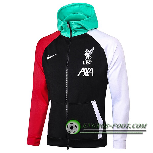 Veste A Capuche FC Liverpool Blanc/Noir 2020/2021