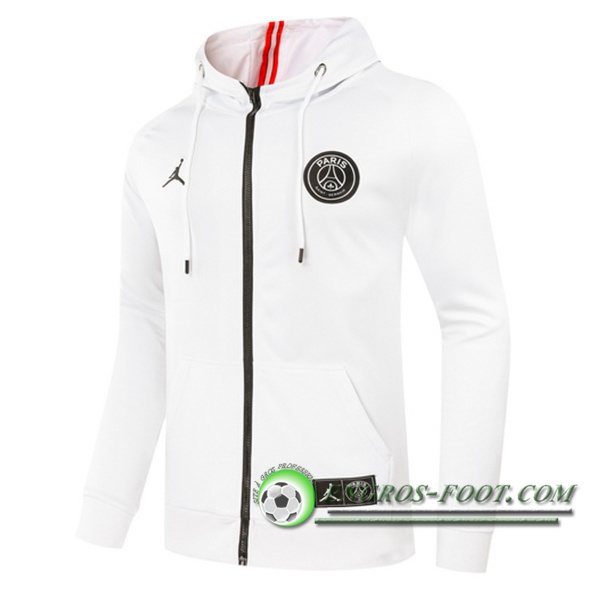 Veste A Capuche Jordan PSG Blanc 2020/2021