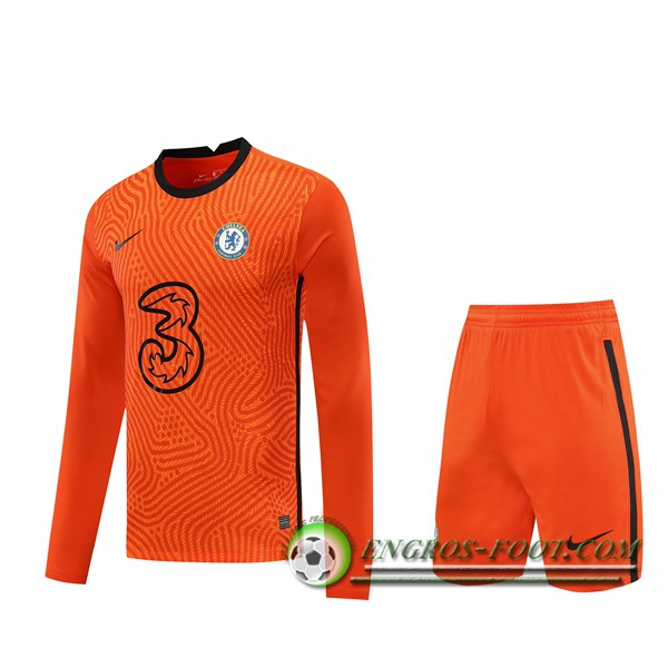 Maillot FC Chelsea Gardien De But Orange Manche longue 2020/2021