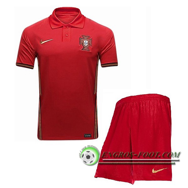 Engros-foot: Ensemble Maillot Foot Portugal Enfants Domicile 2020 2021 Thailande