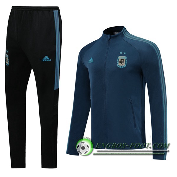 Ensemble Survetement Foot - Veste Equipe de Argentine Bleu Royal 2020/2021