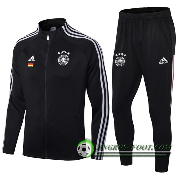 Ensemble Survetement Foot - Veste Equipe de Allemagne Noir 2019/2020