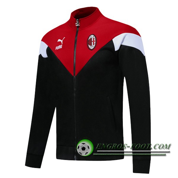 Nouveaux Veste Foot AC Milan Noir Rouge 2019/2020