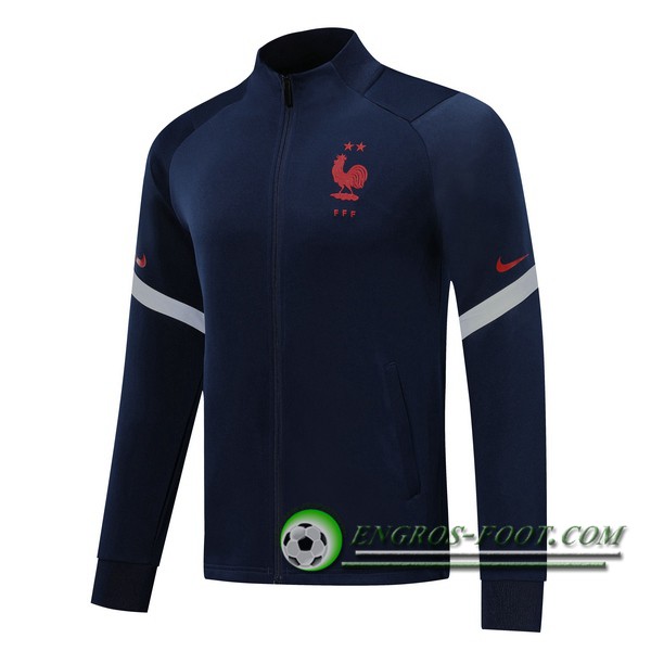 Nouveaux Veste Foot France Bleu Royal 2019/2020