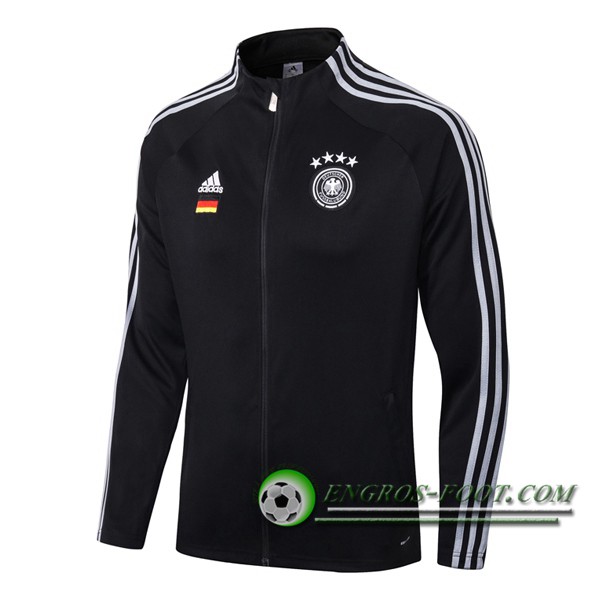 Nouveaux Veste Foot Allemagne Noir 2019/2020