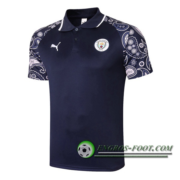 Polo Foot Manchester City Bleu Royal 2020/2021