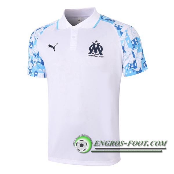 Polo Foot Marseille OM Blanc 2020/2021