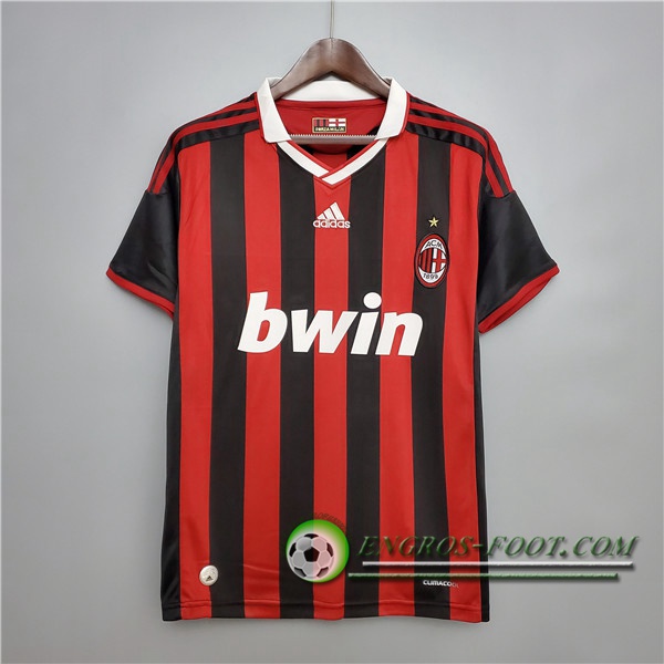 Engros-foot: Jeu Maillot de Foot Milan AC Retro Domicile 2009/2010