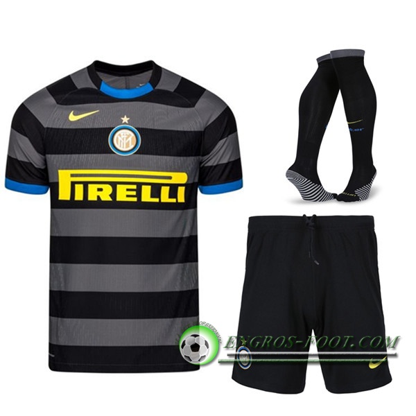 Engros-foot: Jeu Ensemble Maillot Foot Inter Milan Third (Short+Chaussettes) 2020/2021 Thailande