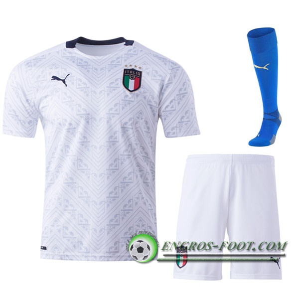 Engros-foot: Jeu Ensemble Maillot Foot Italie Exterieur (Short+Chaussettes) 2020/2021 Thailande