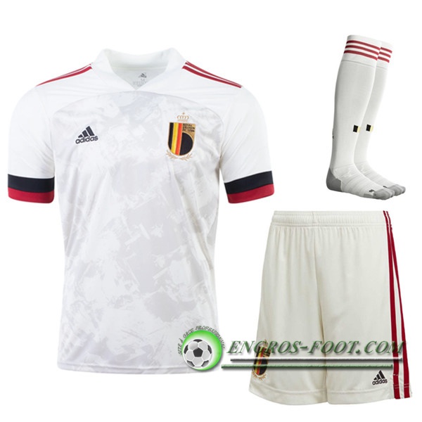 Engros-foot: Jeu Ensemble Maillot Foot Belgique Exterieur (Short+Chaussettes) 2020/2021 Thailande