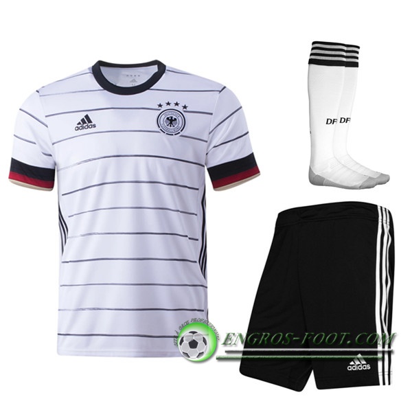 Engros-foot: Jeu Ensemble Maillot Foot Allemagne Domicile (Short+Chaussettes) 2020/2021 Thailande