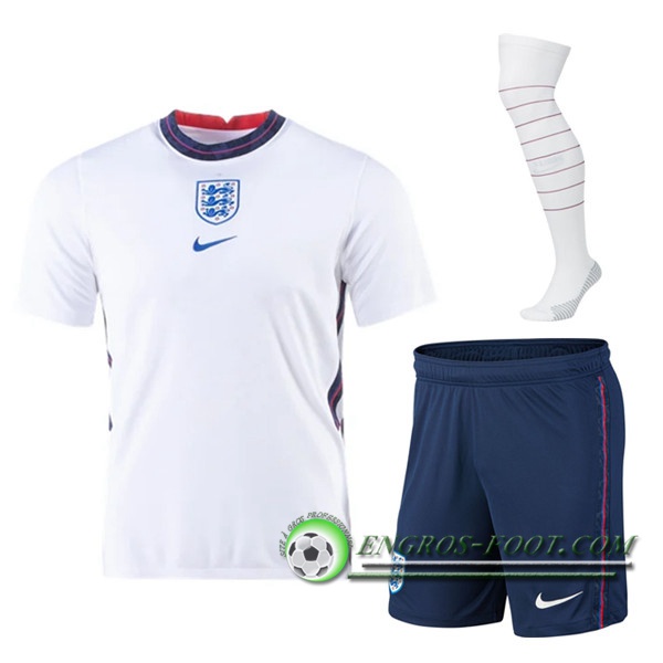 Engros-foot: Jeu Ensemble Maillot Foot Angleterre Domicile (Short+Chaussettes) 2020/2021 Thailande