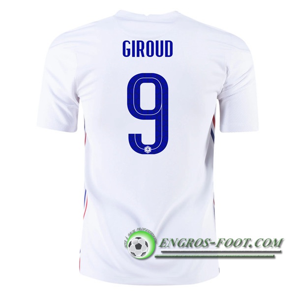 Engros-foot: Jeu Maillot Equipe Foot France (Giroud 9) Exterieur 2020/2021 Thailande