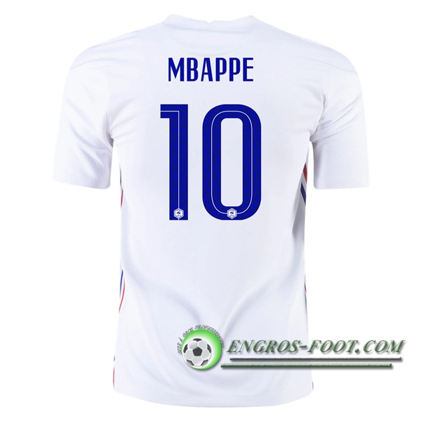 Engros-foot: Jeu Maillot Equipe Foot France (Mbappe 10) Exterieur 2020/2021 Thailande