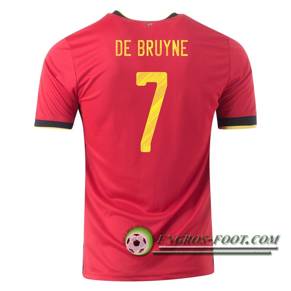 Engros-foot: Jeu Maillot Equipe Foot Belgique (DE bruyne 7) Domicile 2020/2021 Thailande