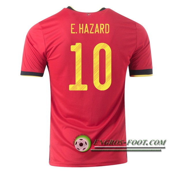 Engros-foot: Jeu Maillot Equipe Foot Belgique (E.Hazaro 10) Domicile 2020/2021 Thailande