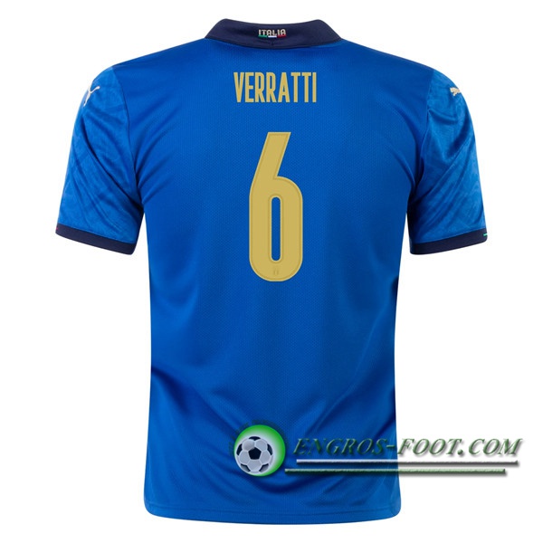 Engros-foot: Jeu Maillot Equipe Foot Italie (VERRATTI 6) Domicile 2020/2021 Thailande