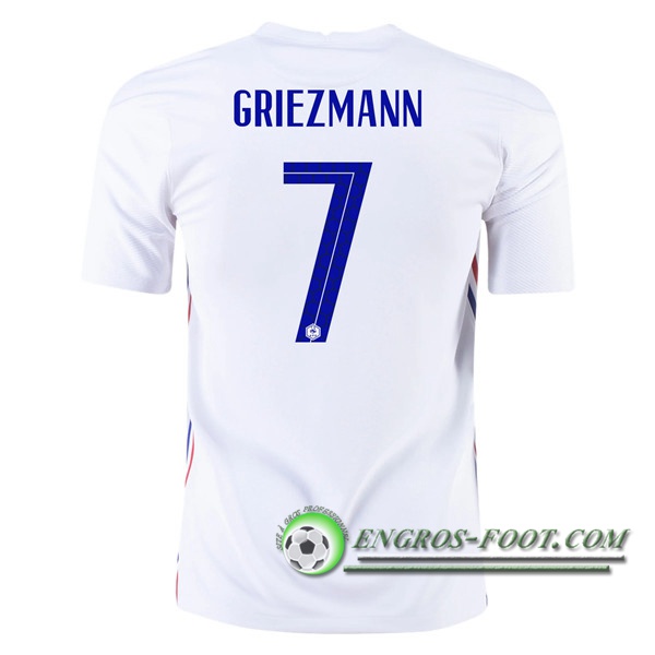 Engros-foot: Jeu Maillot Equipe Foot France (Griezmann 7) Exterieur 2020/2021 Thailande