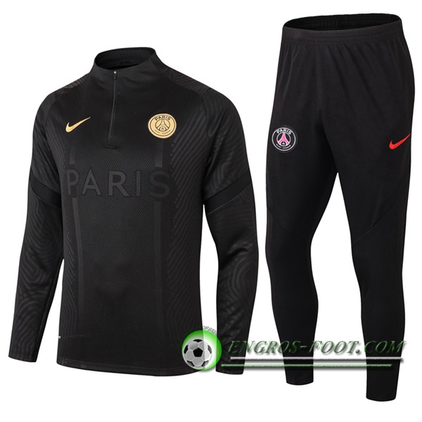 Ensemble Survetement de Foot Pairis PSG Noir 2020/2021